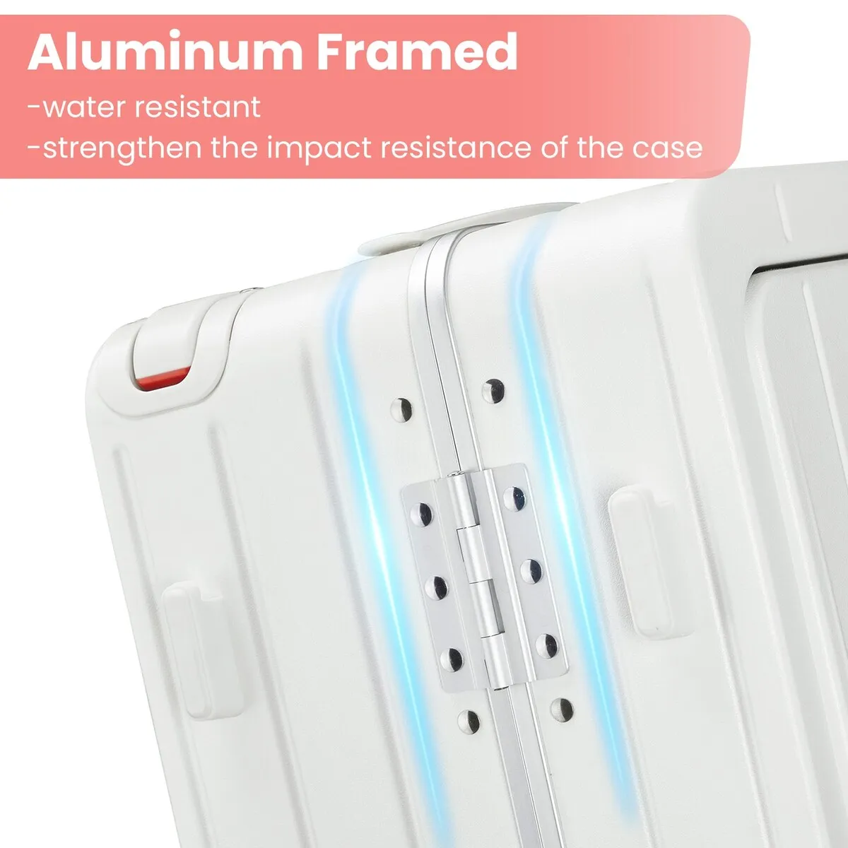 Aluminum Frame 20 Inch with Front Open Carry-on Luggage