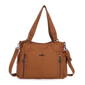 Angel Kiss Ladies solid color vintage handbag