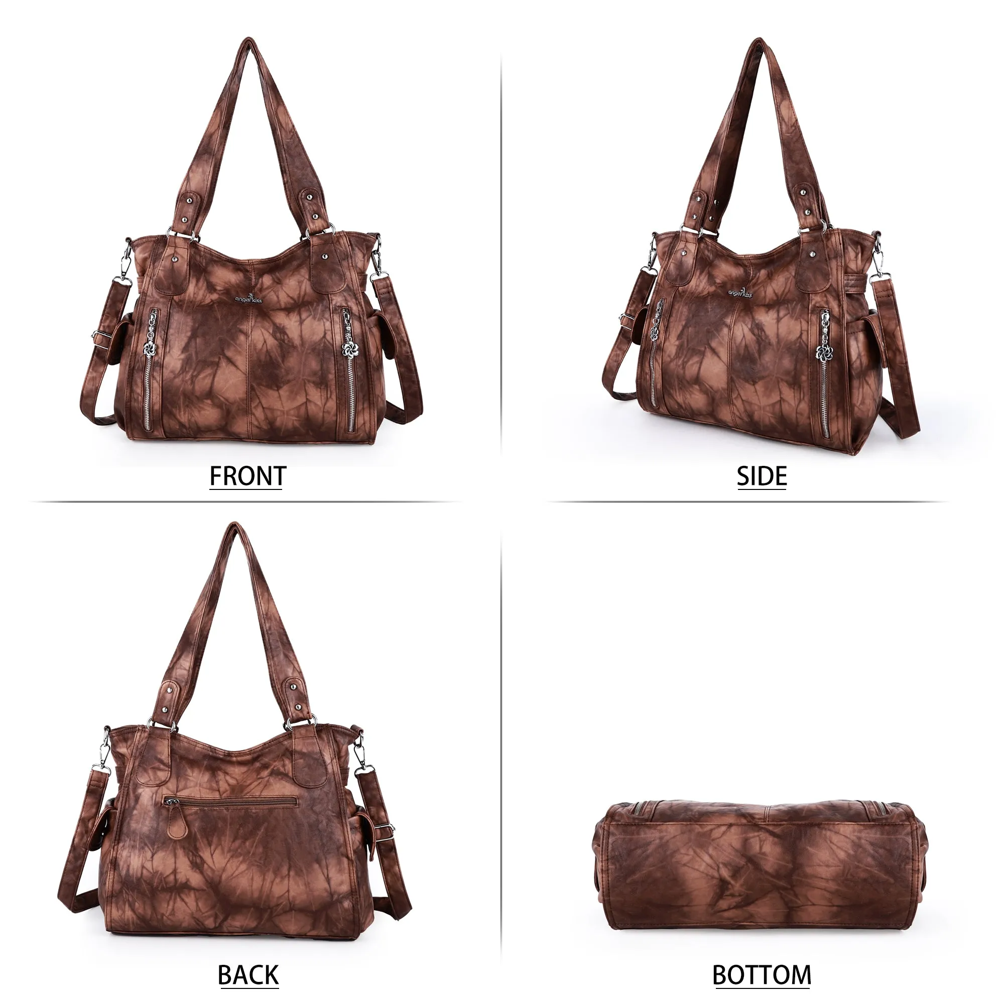 Angel Kiss lady tie-dye handbag