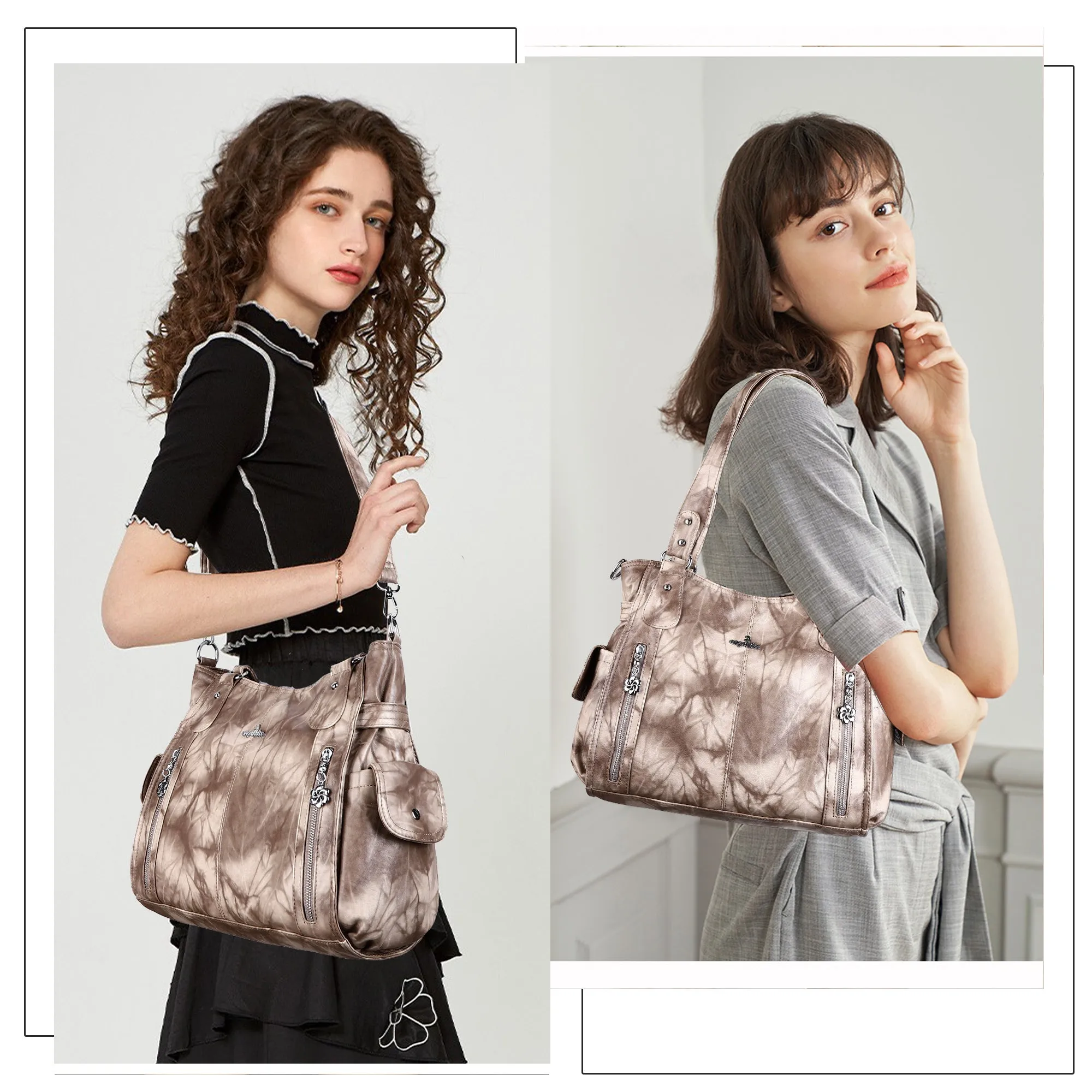 Angel Kiss lady tie-dye handbag