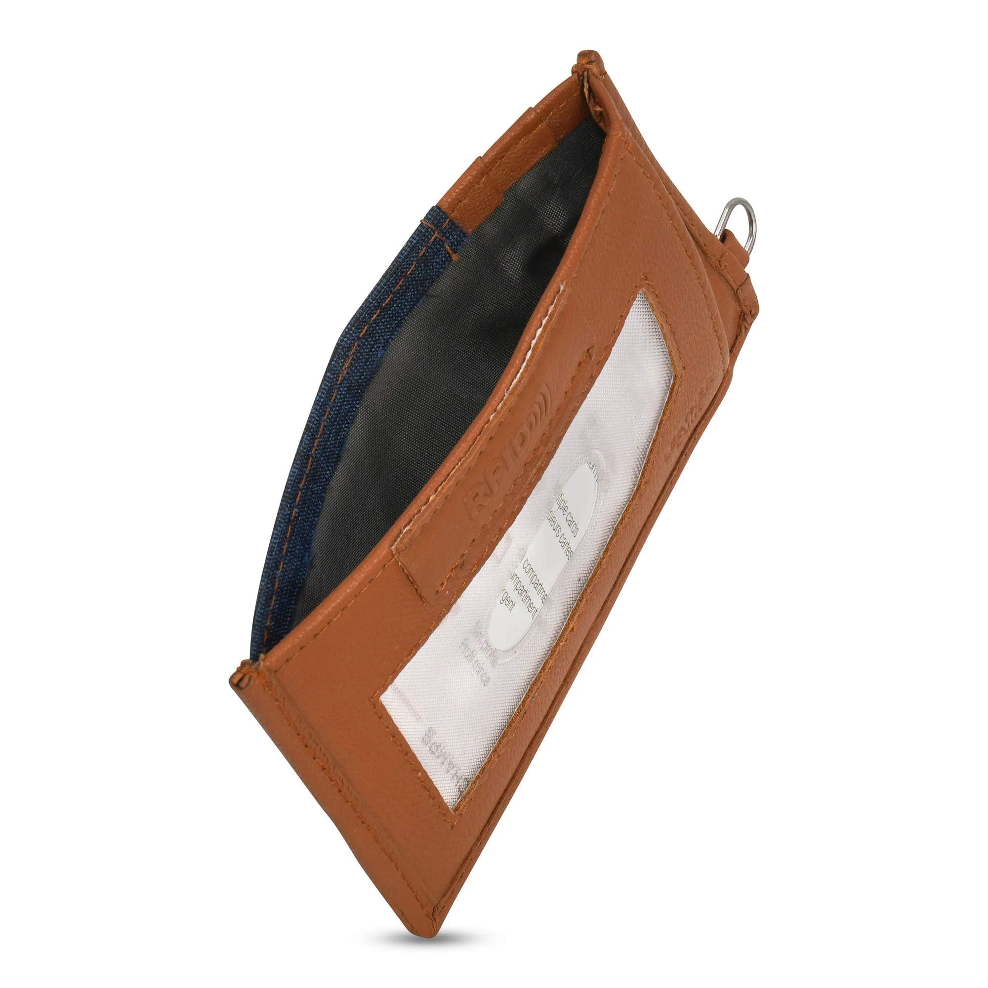 Denim / Leather Slim Cardholder *Drop Ship*