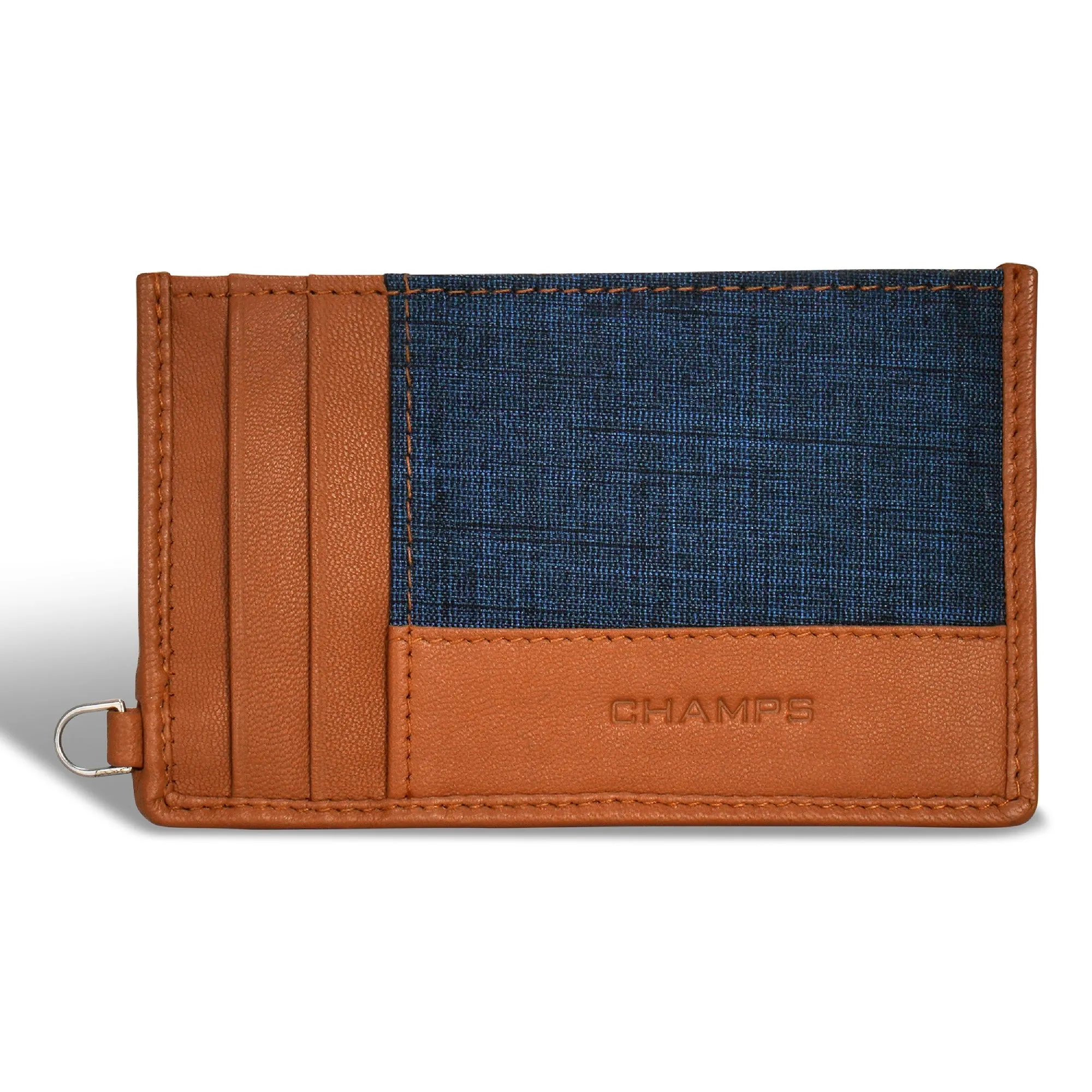 Denim / Leather Slim Cardholder *Drop Ship*