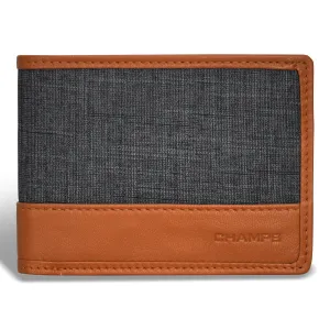 Denim / Leather Zip Around Wallet *Drop Ship*