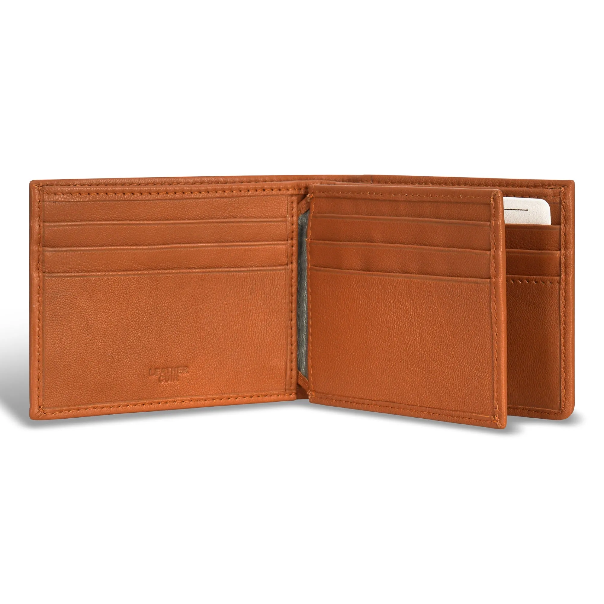 Denim / Leather Zip Around Wallet *Drop Ship*