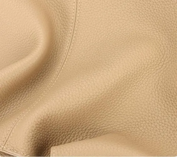 Essentials Genuine Leather Slouch Hobo Bag, Must-have Fashion Designer Bucket Tote Bag