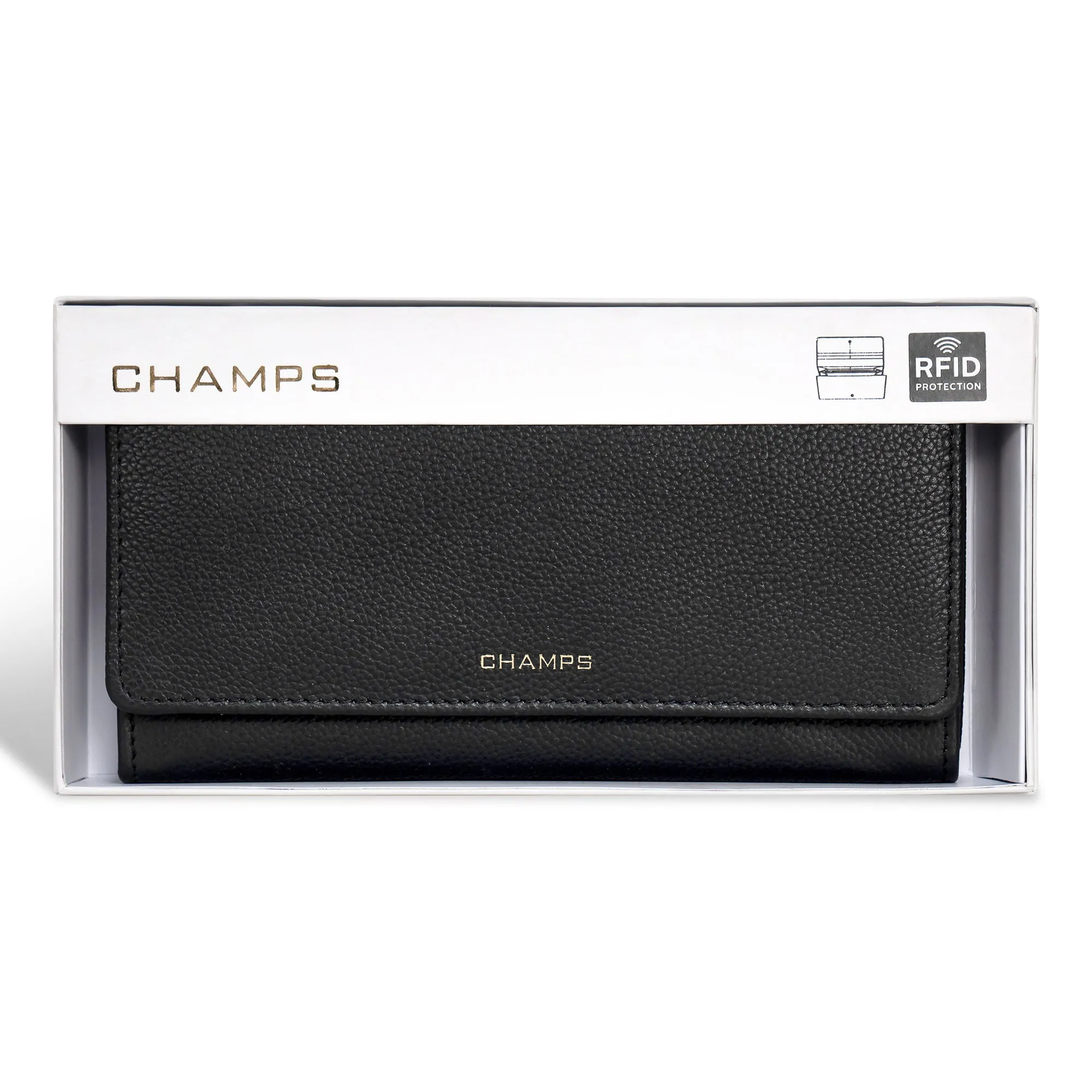 Gala / Leather Flap-Clutch Wallet *Drop Ship*