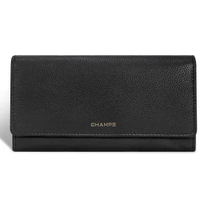 Gala / Leather Flap-Clutch Wallet *Drop Ship*