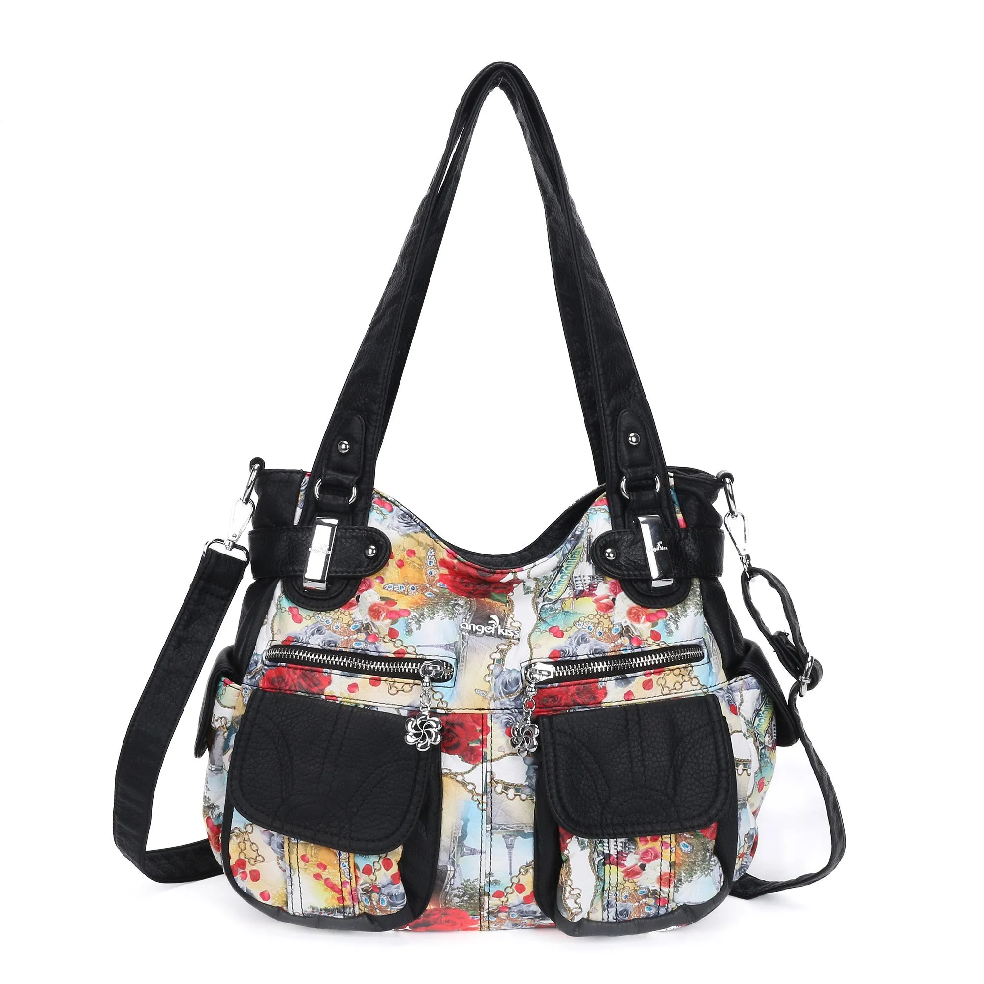 Handmade tie dye creative large capacity Hobo Bag | Angelkiss Bag
