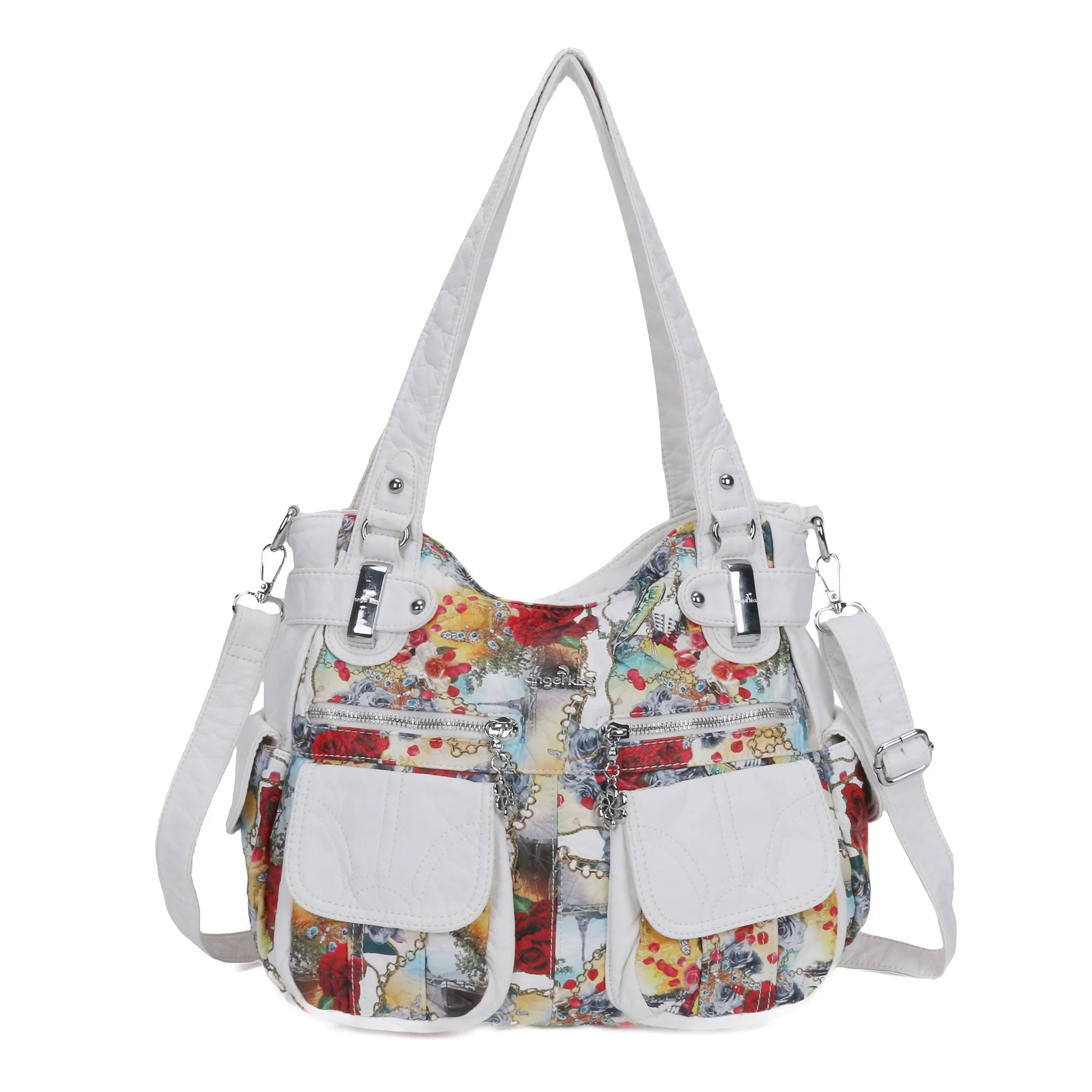 Handmade tie dye creative large capacity Hobo Bag | Angelkiss Bag