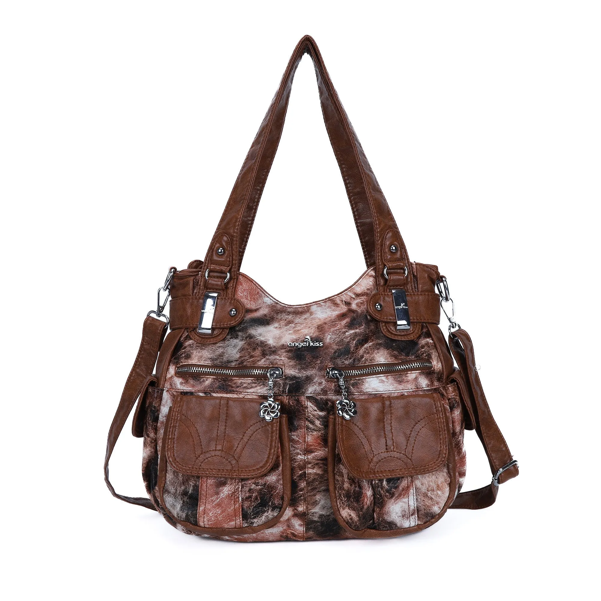 Handmade tie dye creative large capacity Hobo Bag | Angelkiss Bag
