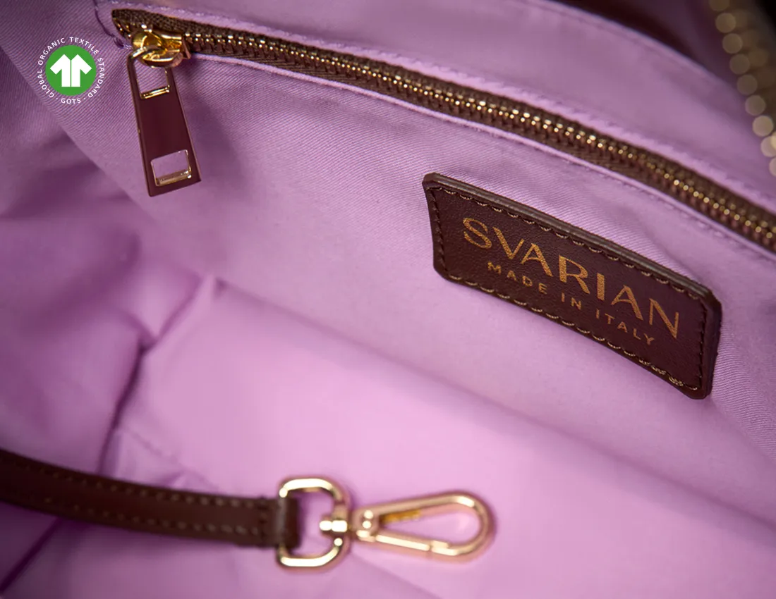 Hedy Vegan Italian Grape Leather Mini Tote | Cocoa