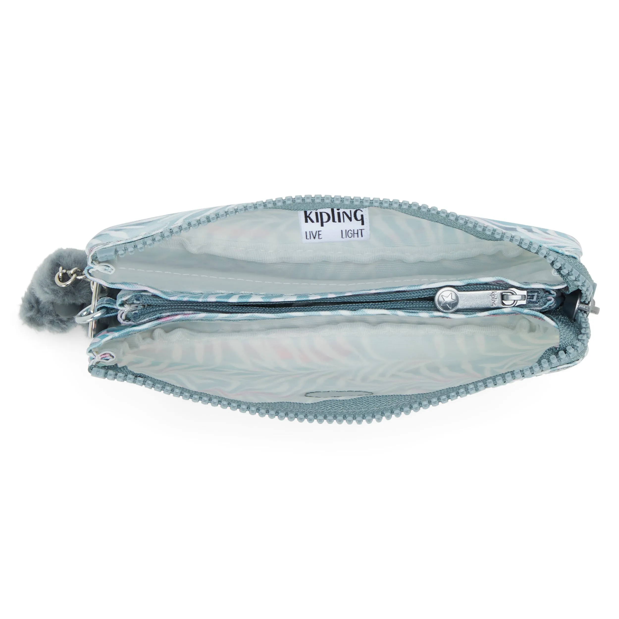 Kipling Creativity Large Printed Pouch - Palmtree Leaves