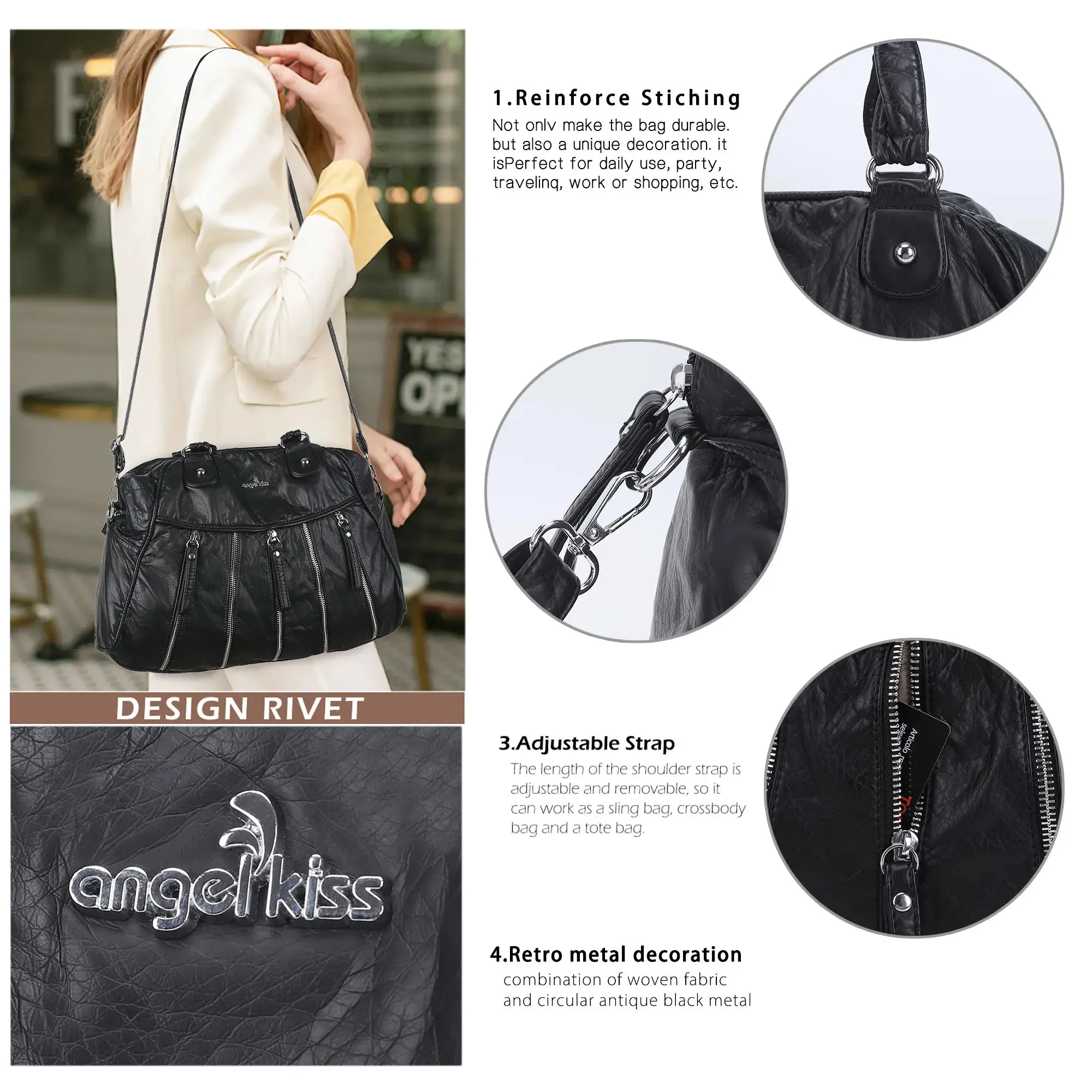 Ladies  designer  Briefcases Concealed handbags shoulder bags
