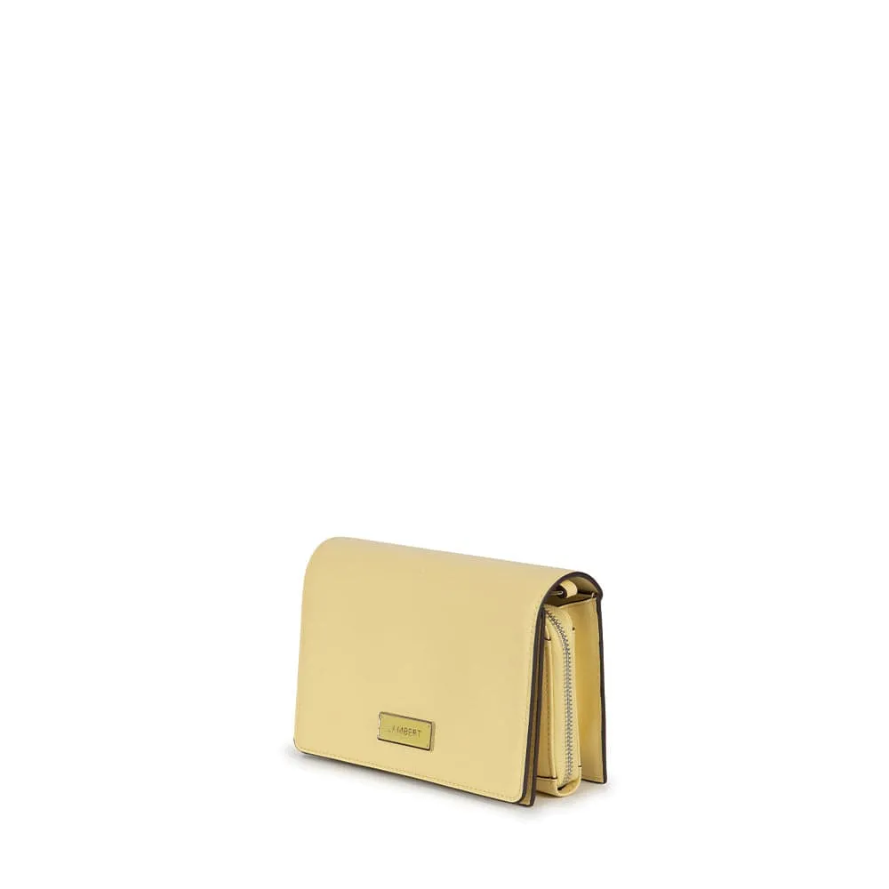 Le Rebecca  - Sac bandoulière en cuir vegan honey