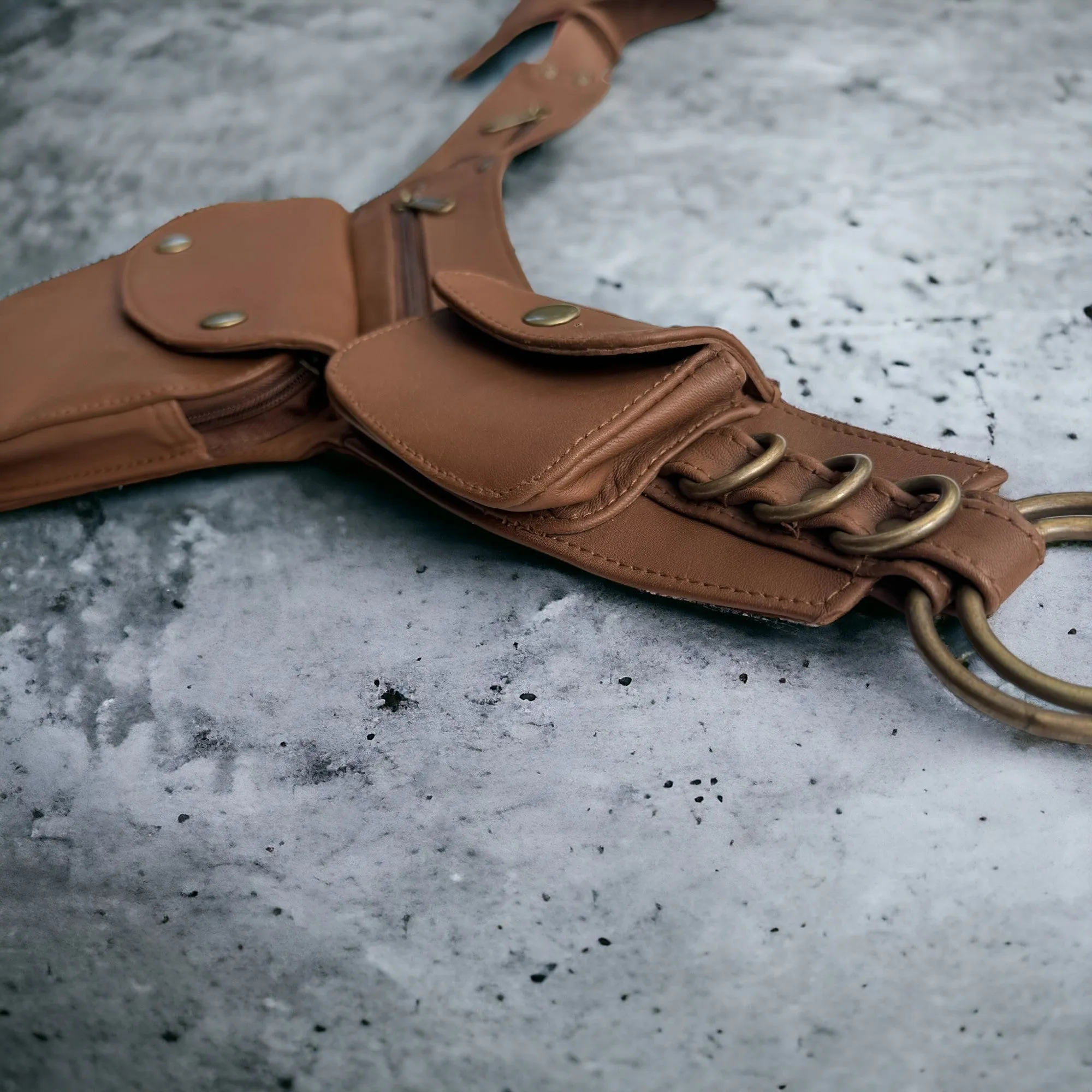 Leather Hip Bag | Tan