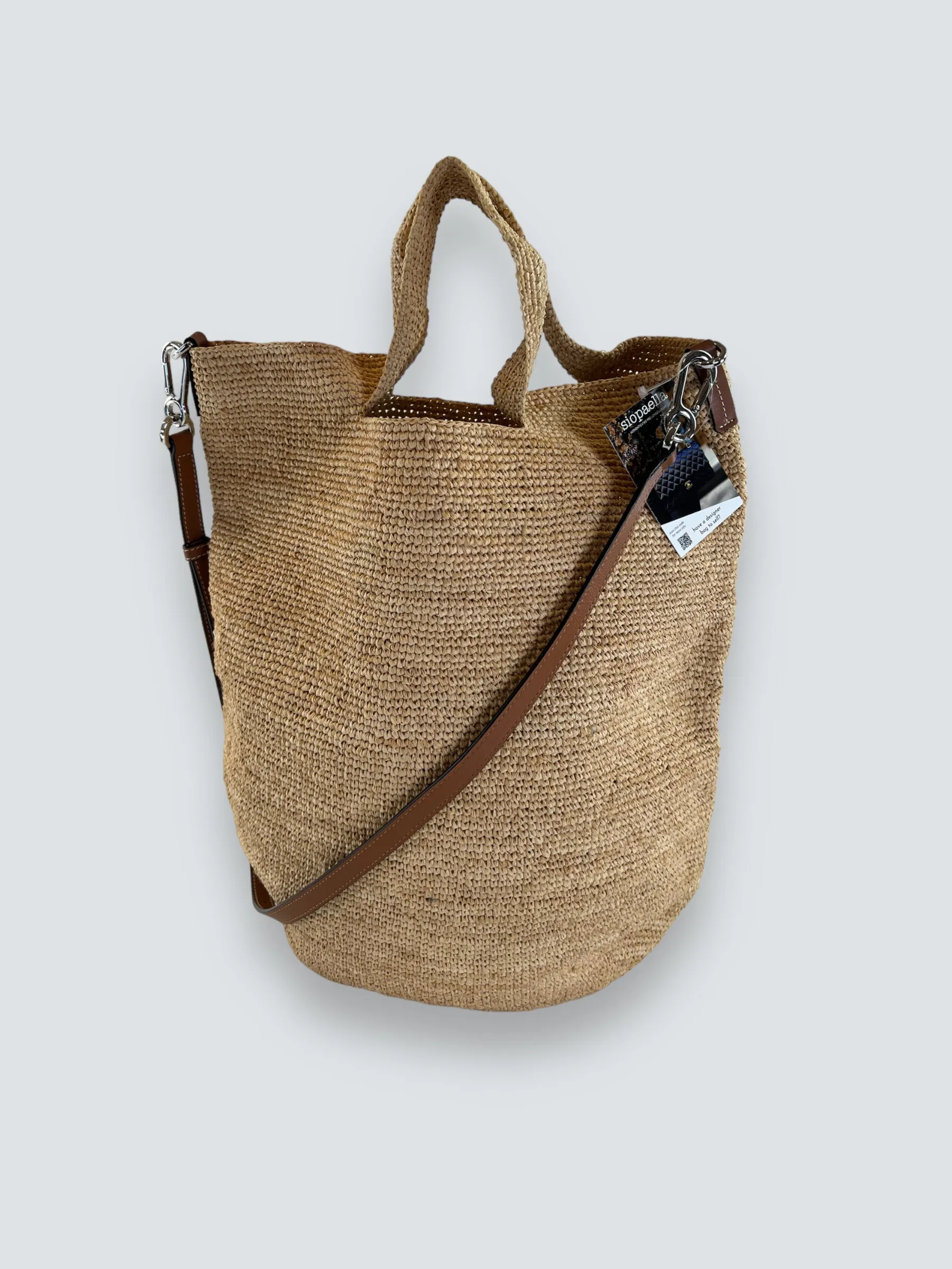 Loewe Raffia Slit Large Tote