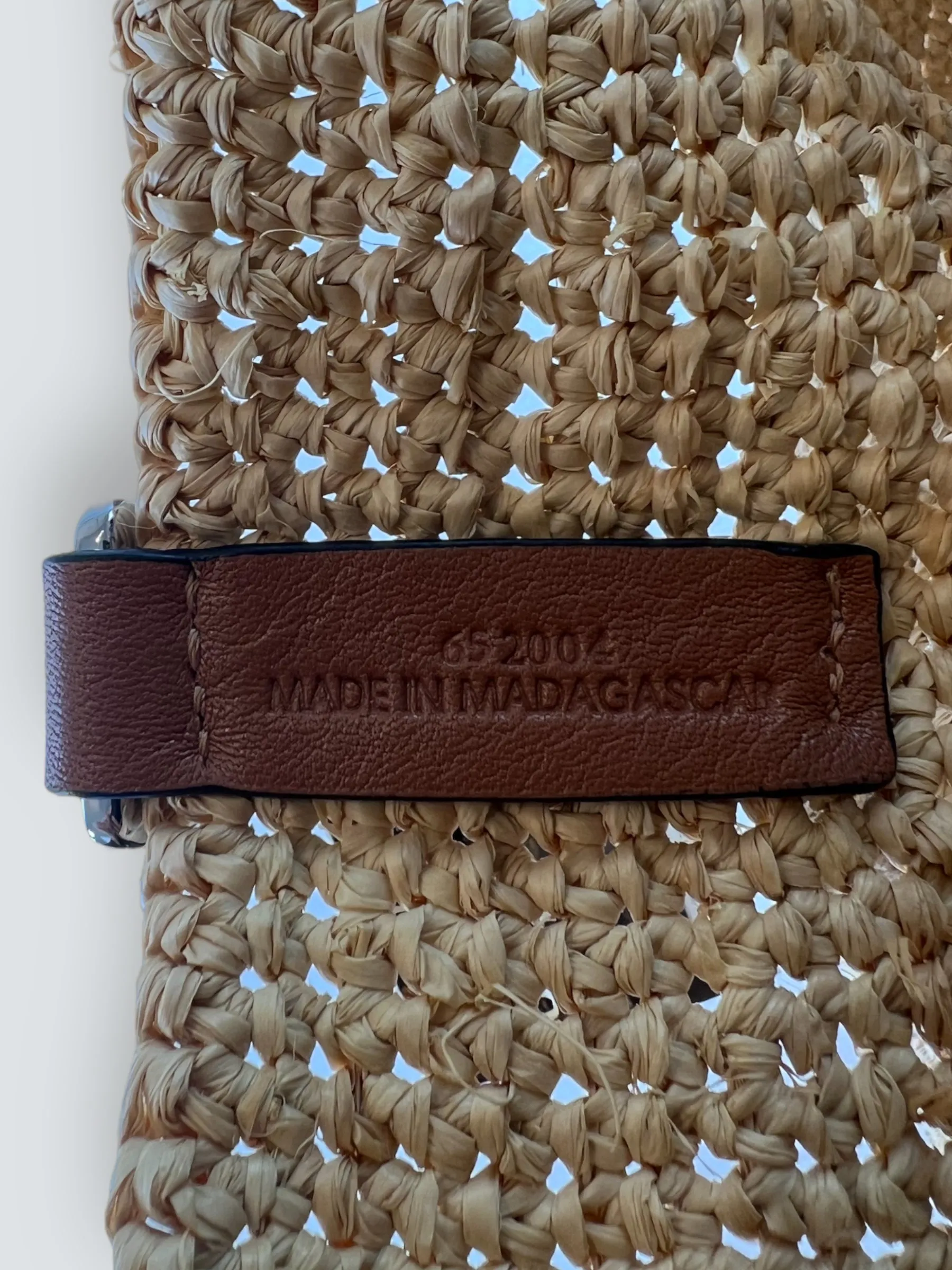 Loewe Raffia Slit Large Tote