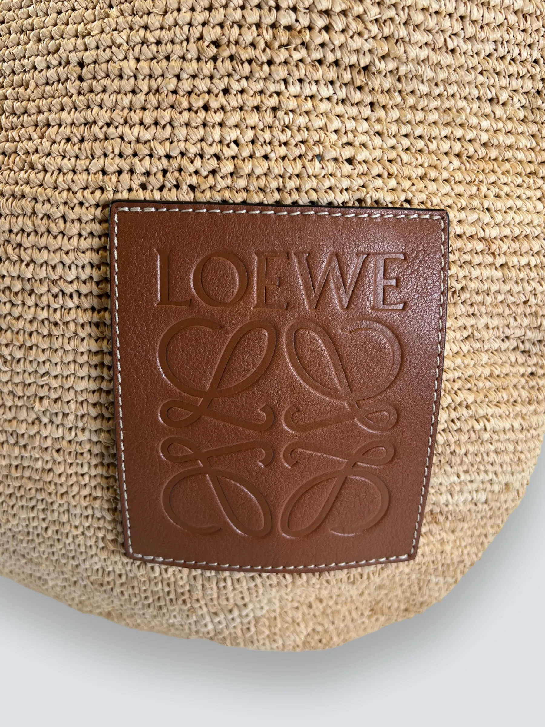 Loewe Raffia Slit Large Tote