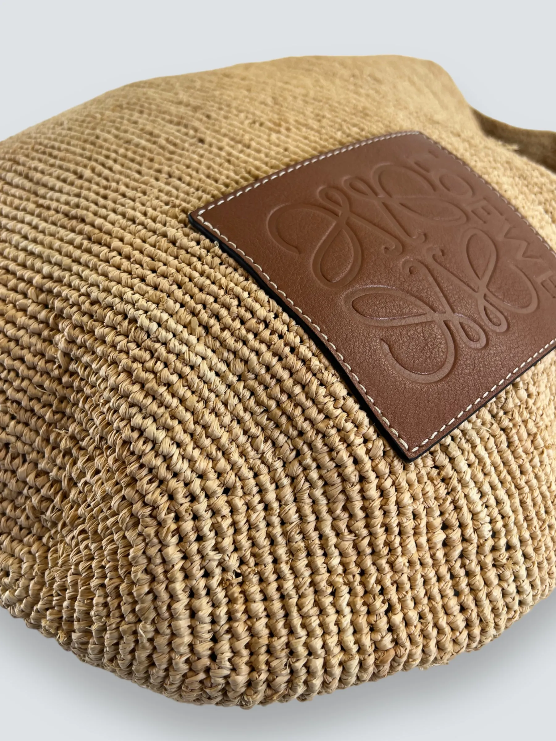 Loewe Raffia Slit Large Tote