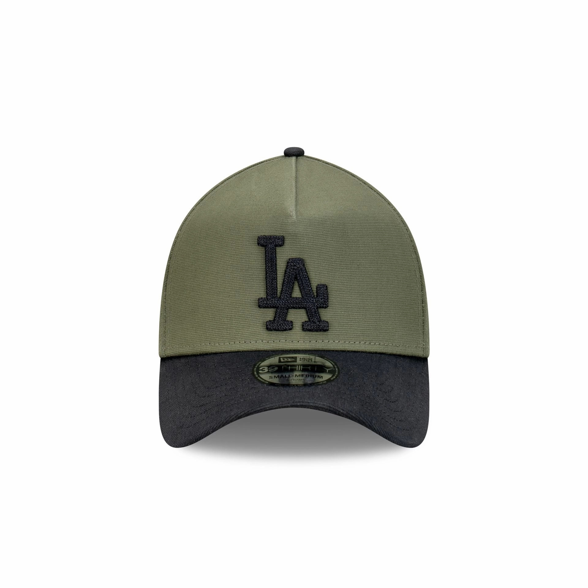 Los Angeles Dodgers New Olive Canvas Chainstitch 39THIRTY A-Frame™ Fitted