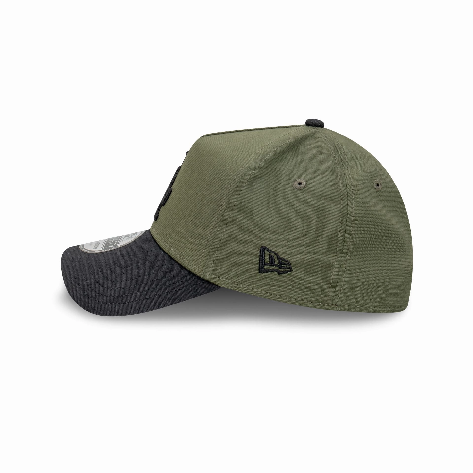 Los Angeles Dodgers New Olive Canvas Chainstitch 39THIRTY A-Frame™ Fitted
