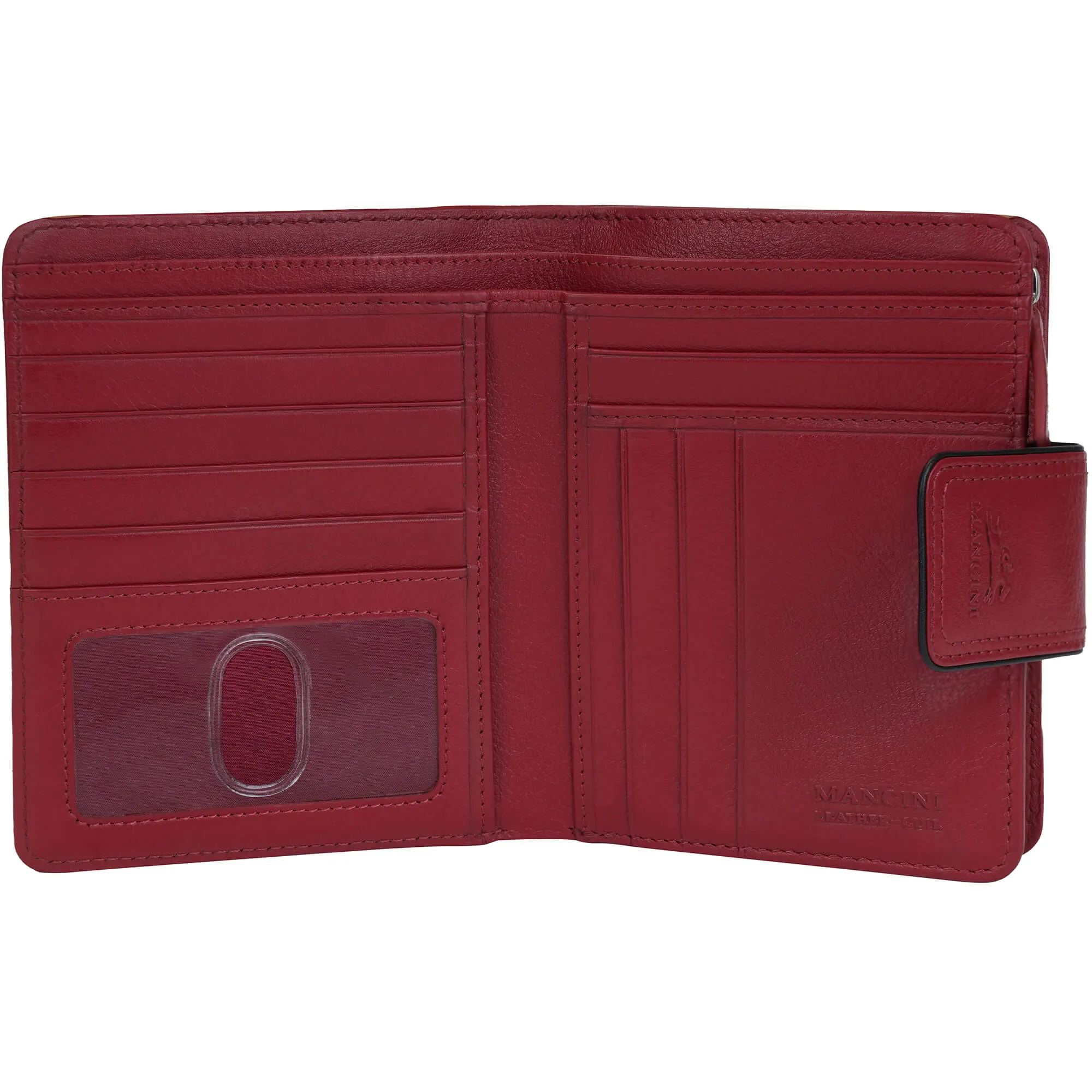 Mancini Sonoma Women's Medium Clutch Wallet with Enhanced RFID Protection