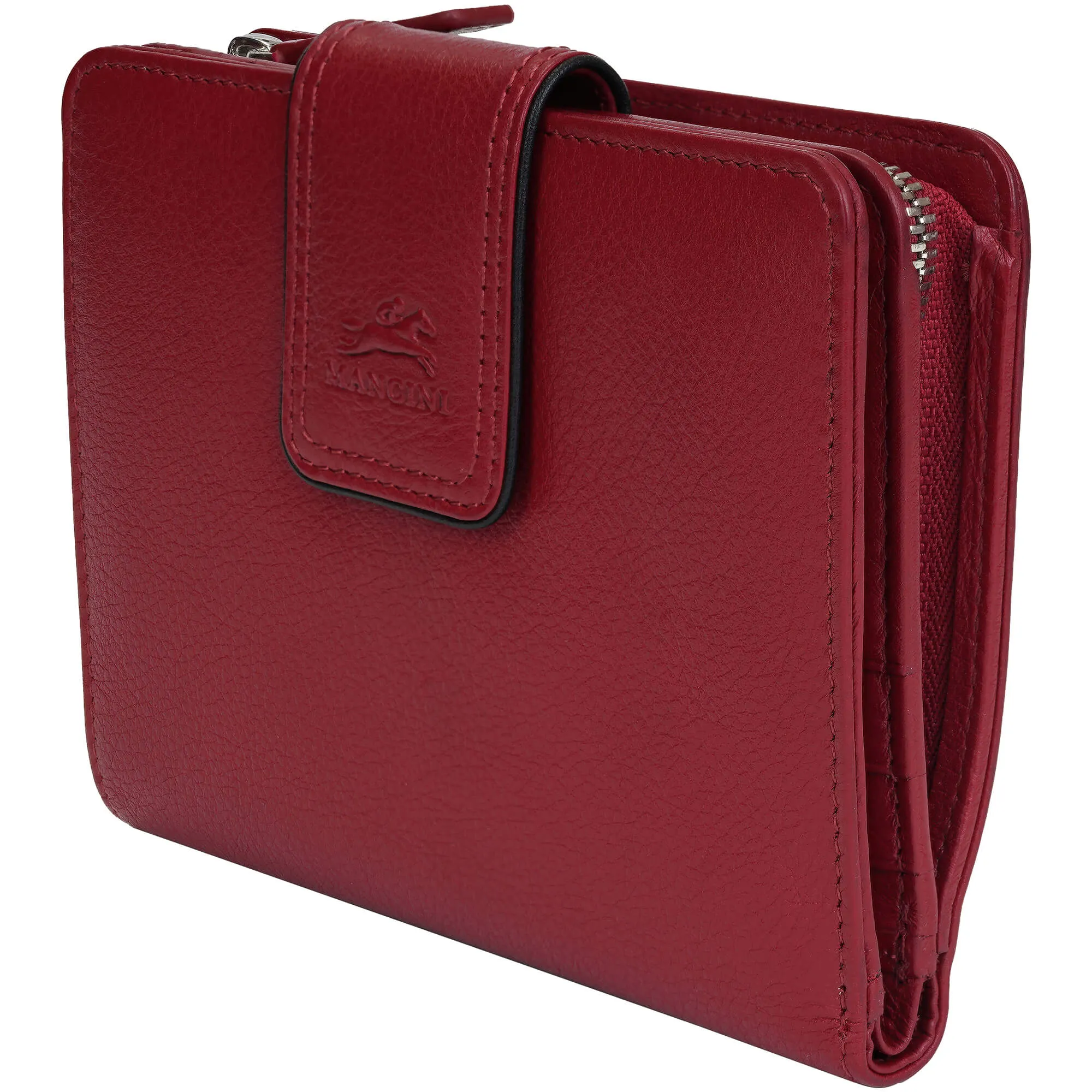 Mancini Sonoma Women's Medium Clutch Wallet with Enhanced RFID Protection