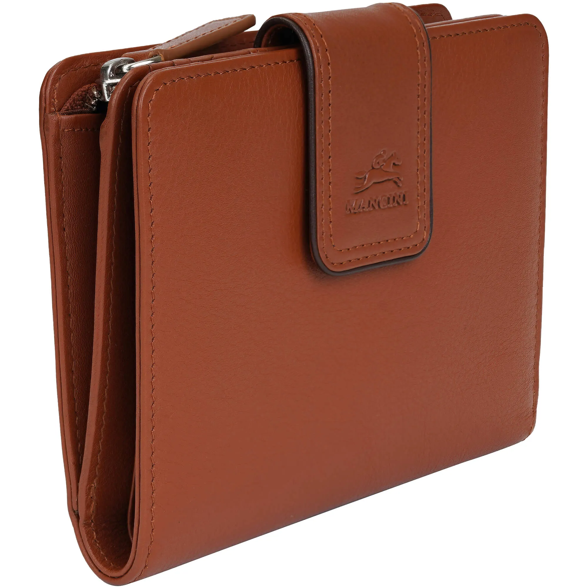 Mancini Sonoma Women's Medium Clutch Wallet with Enhanced RFID Protection