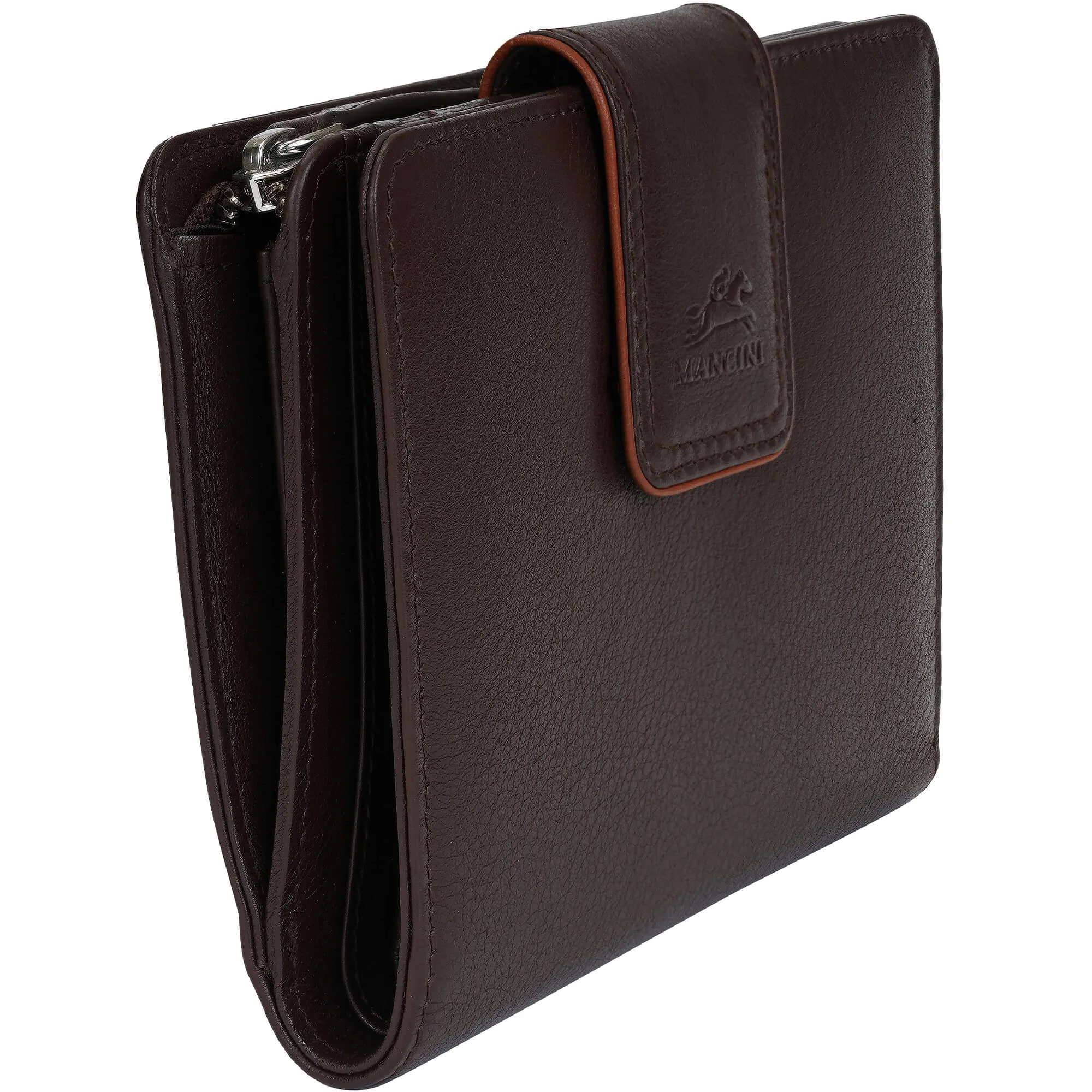 Mancini Sonoma Women's Medium Clutch Wallet with Enhanced RFID Protection