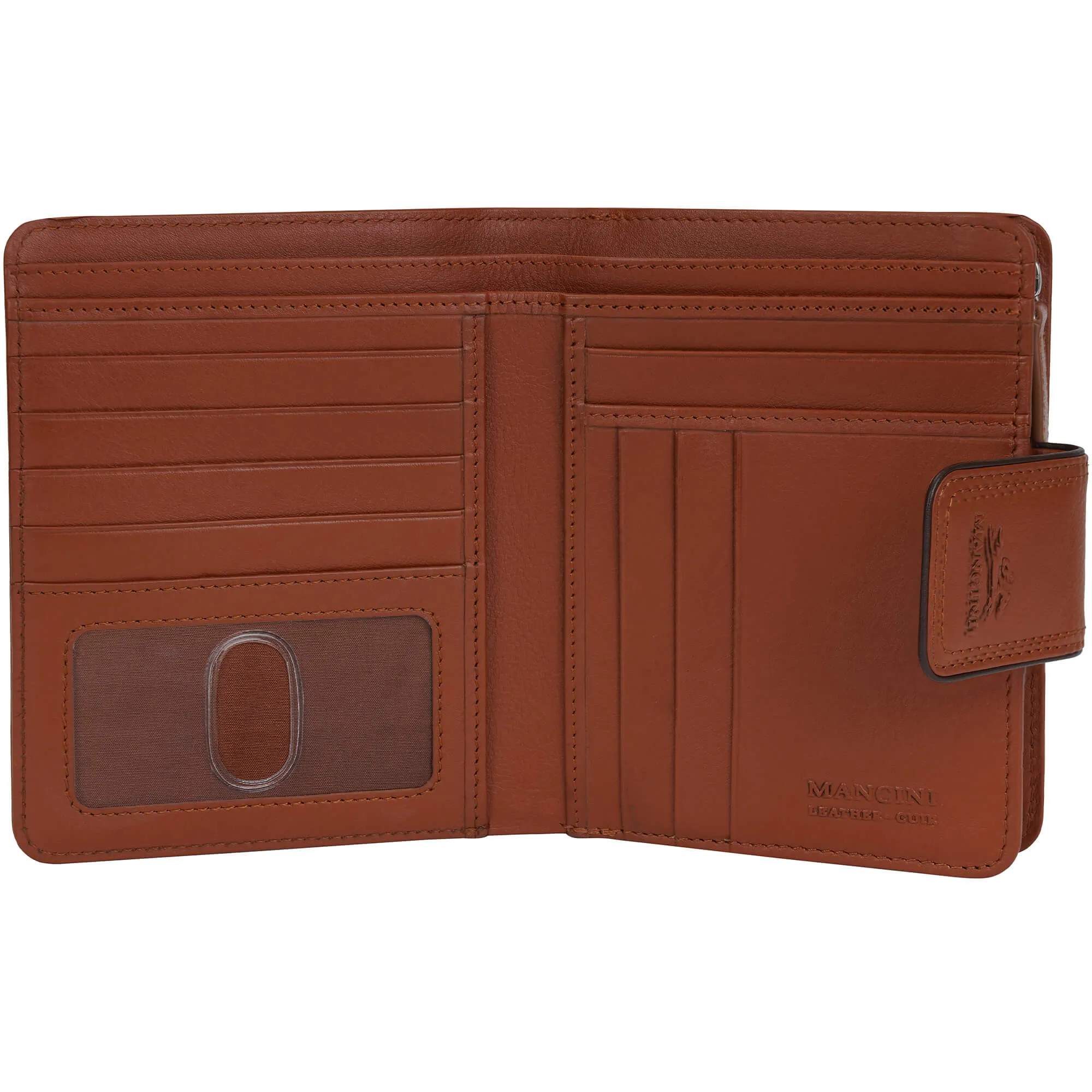 Mancini Sonoma Women's Medium Clutch Wallet with Enhanced RFID Protection