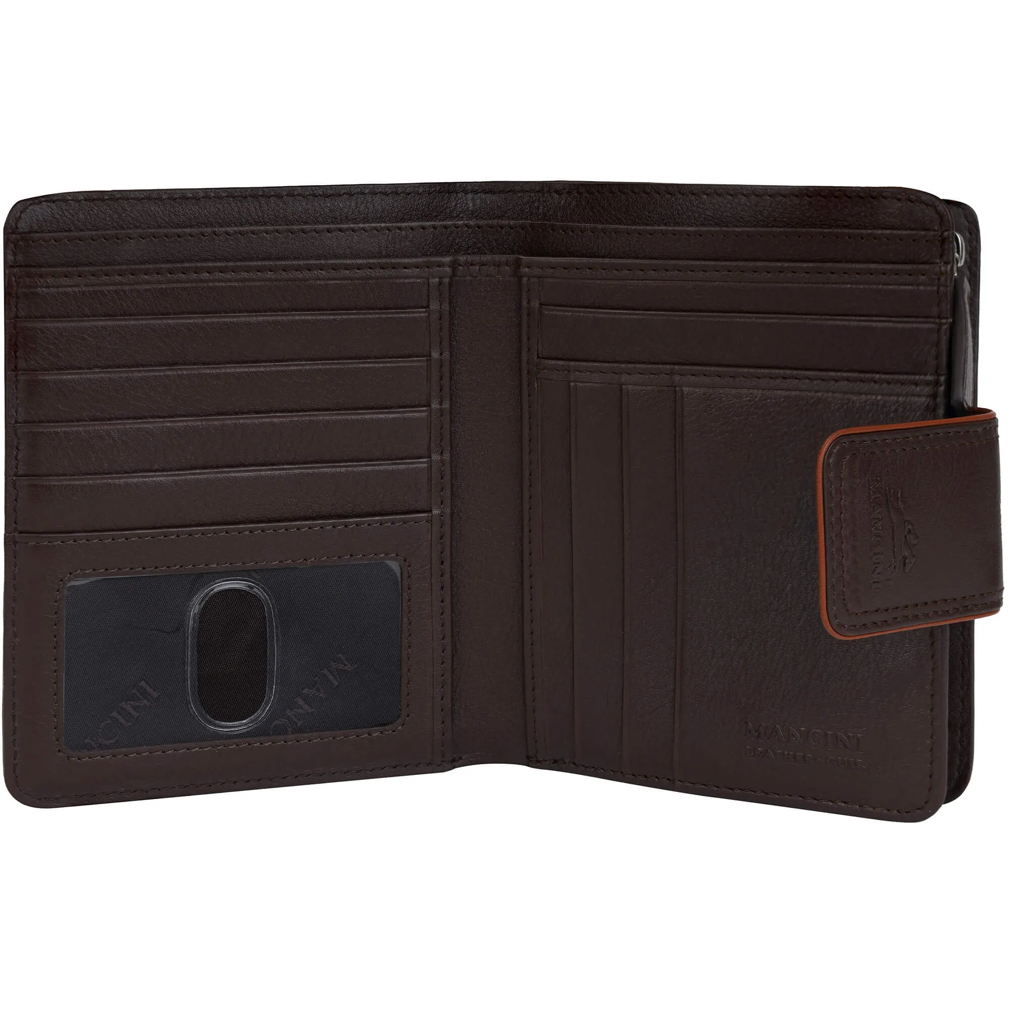 Mancini Sonoma Women's Medium Clutch Wallet with Enhanced RFID Protection