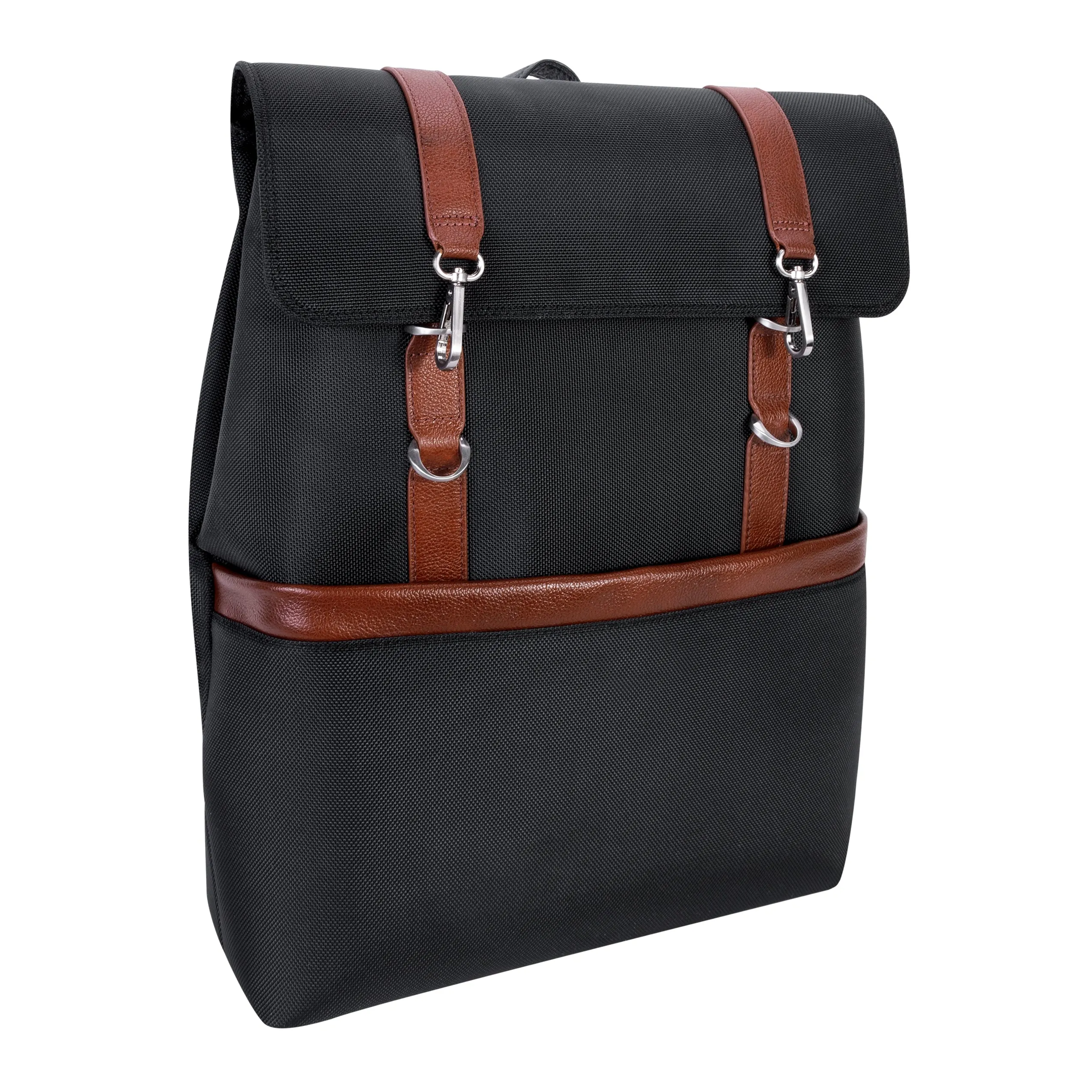 McKlein USA Element 17" Nylon Two-Tone Flap-Over Laptop & Tablet Backpack