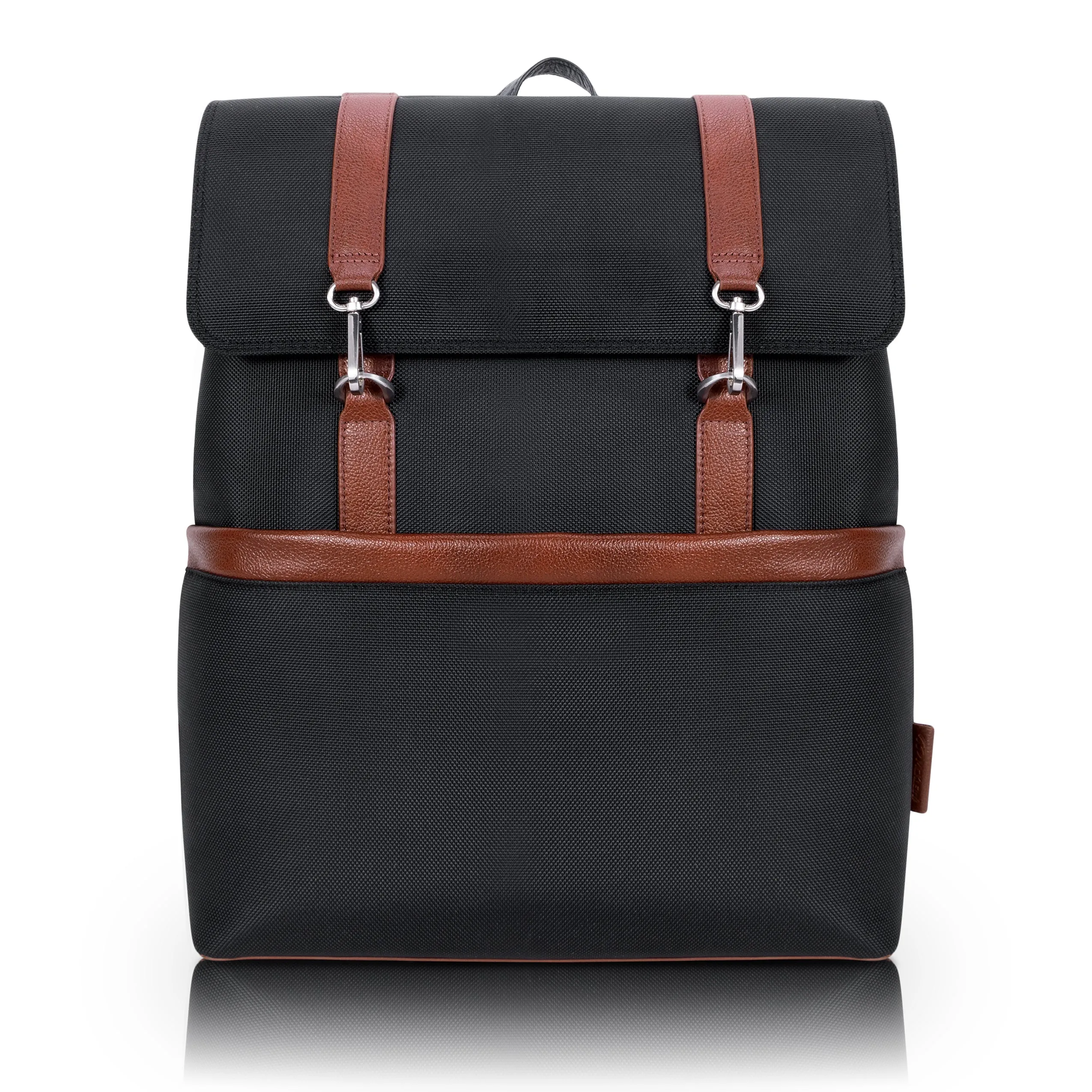 McKlein USA Element 17" Nylon Two-Tone Flap-Over Laptop & Tablet Backpack