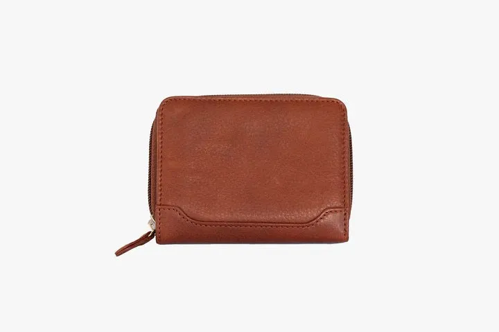 Osgoode Marley RFID Accordion Card Case Leather Zip Wallet 1611