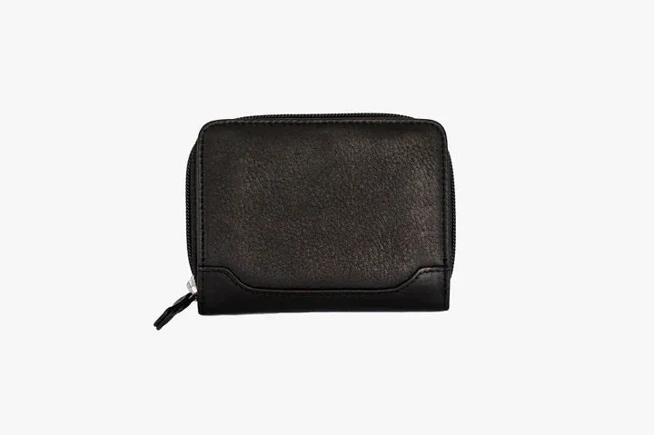 Osgoode Marley RFID Accordion Card Case Leather Zip Wallet 1611