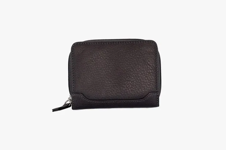 Osgoode Marley RFID Accordion Card Case Leather Zip Wallet 1611