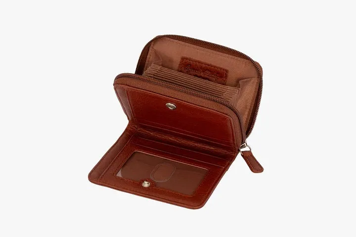 Osgoode Marley RFID Accordion Card Case Leather Zip Wallet 1611