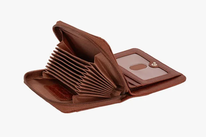 Osgoode Marley RFID Accordion Card Case Leather Zip Wallet 1611