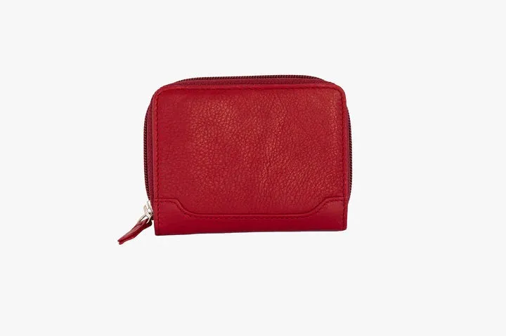 Osgoode Marley RFID Accordion Card Case Leather Zip Wallet 1611