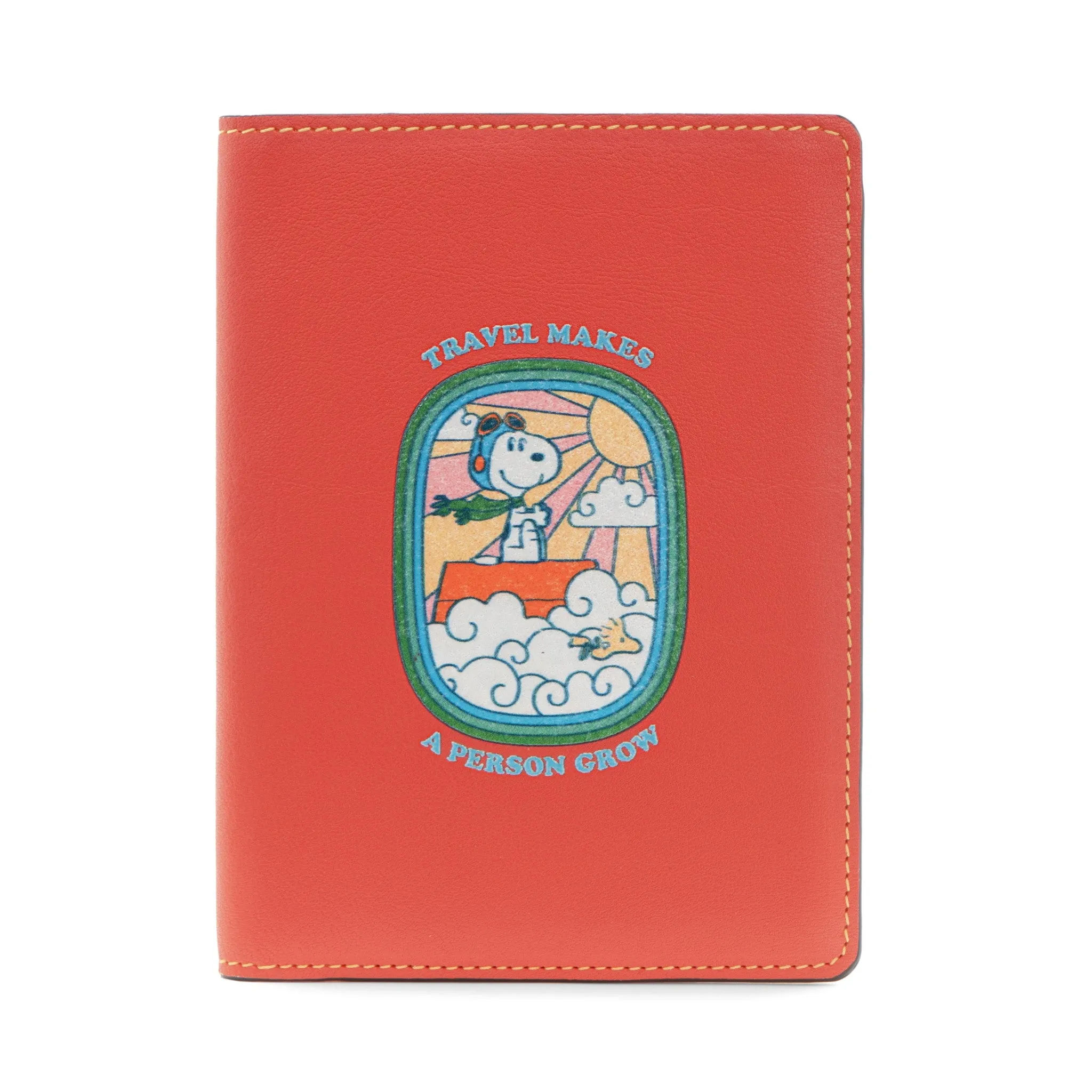 PEANUTS · Passport Sleeve | Red/Orange