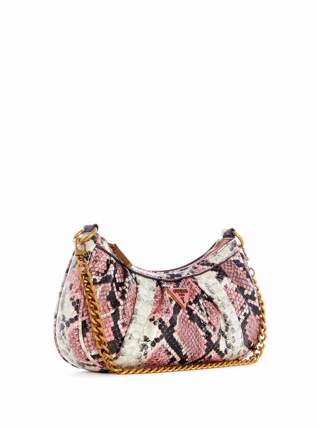 Pink Python Mariana Shoulder Bag