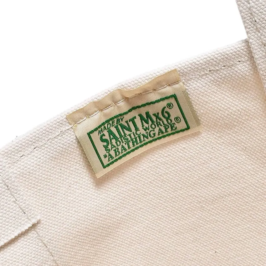Saint Michael x A Bathing Ape Large Tote Bag - White/Camo