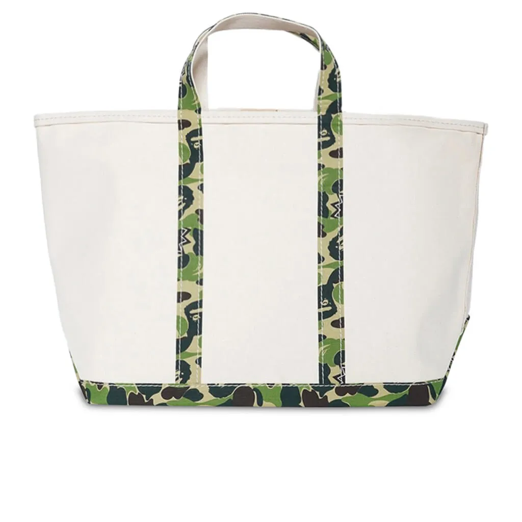 Saint Michael x A Bathing Ape Large Tote Bag - White/Camo