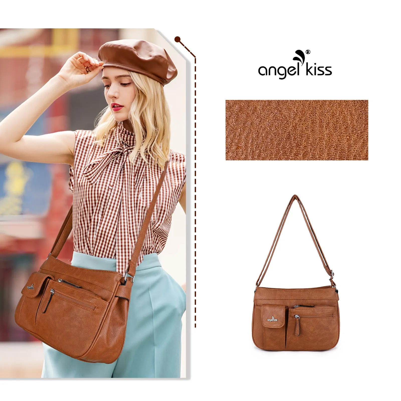 Stylish Daily Lightweight  women  LuxuryCrossbody Bag | Angel Kiss bag
