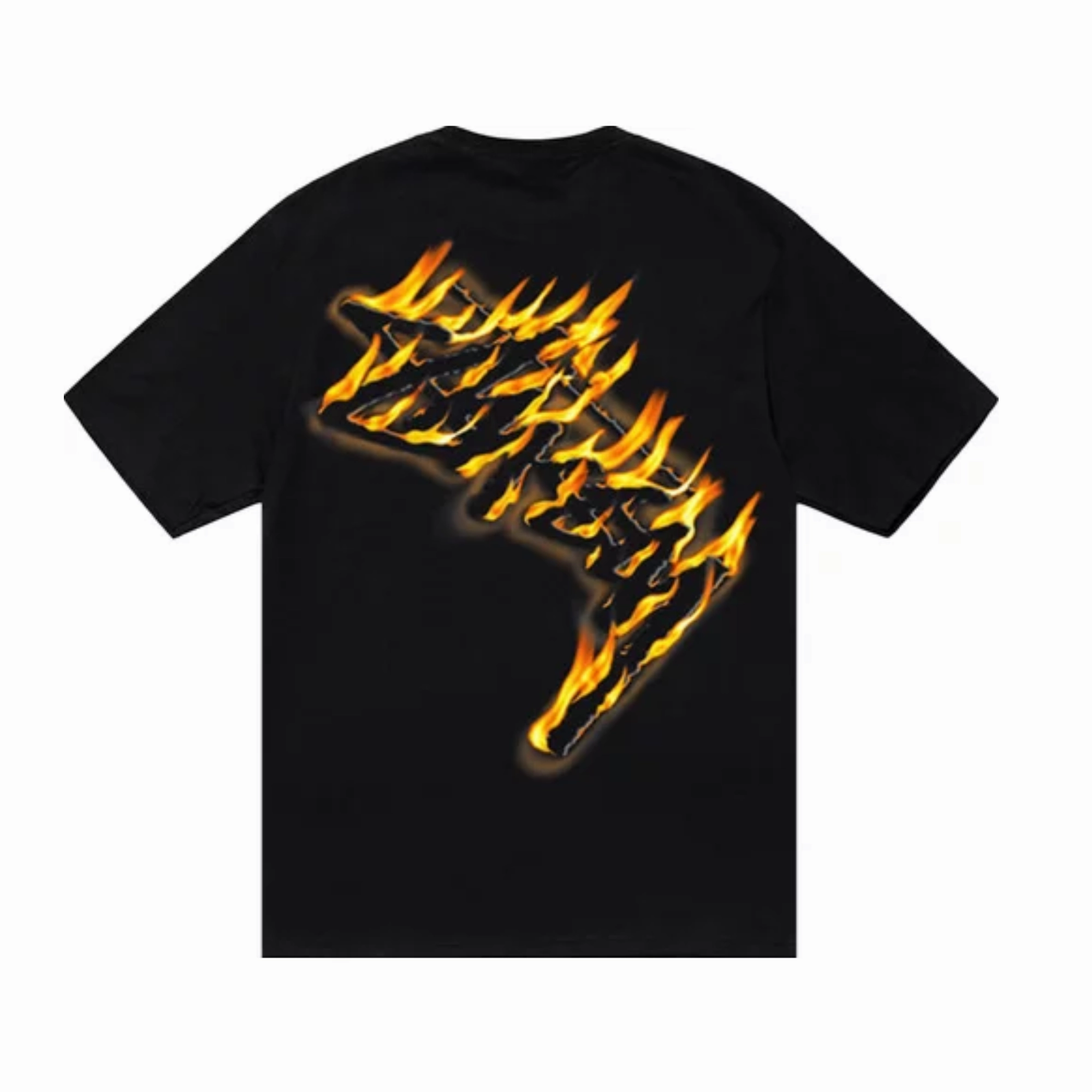 Stüssy Burning Stock T-shirt Black