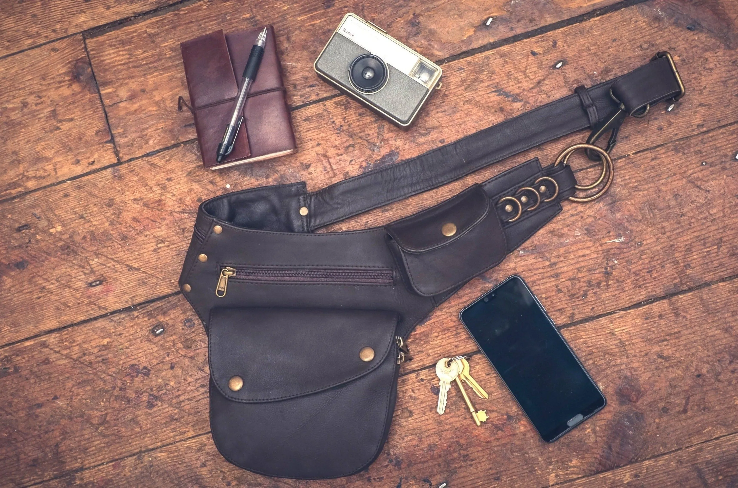 Suede Hip Bag | Peach