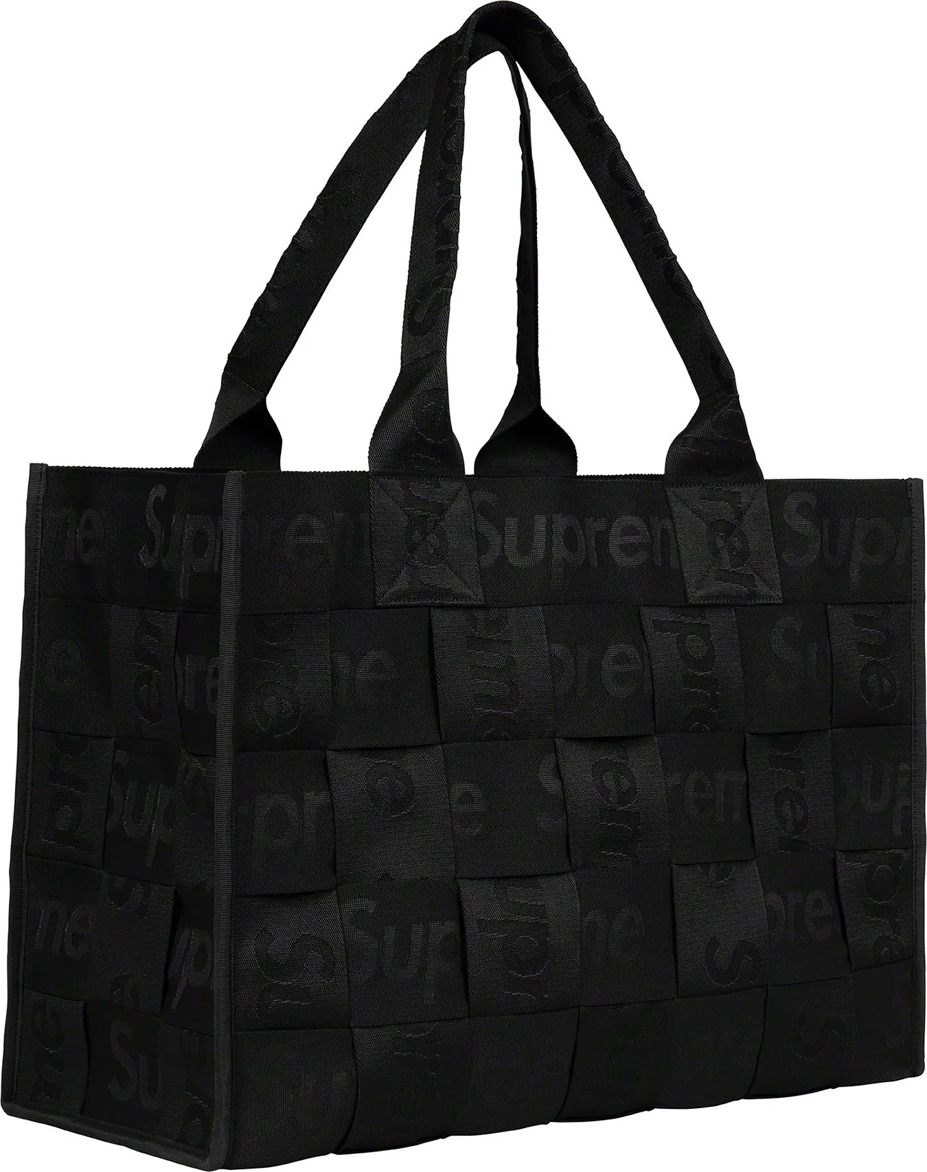 Supreme Woven Large Tote Bag Black