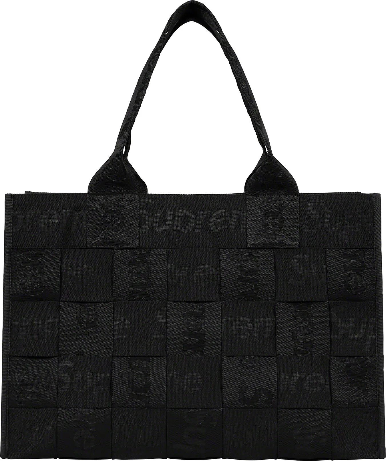 Supreme Woven Large Tote Bag Black