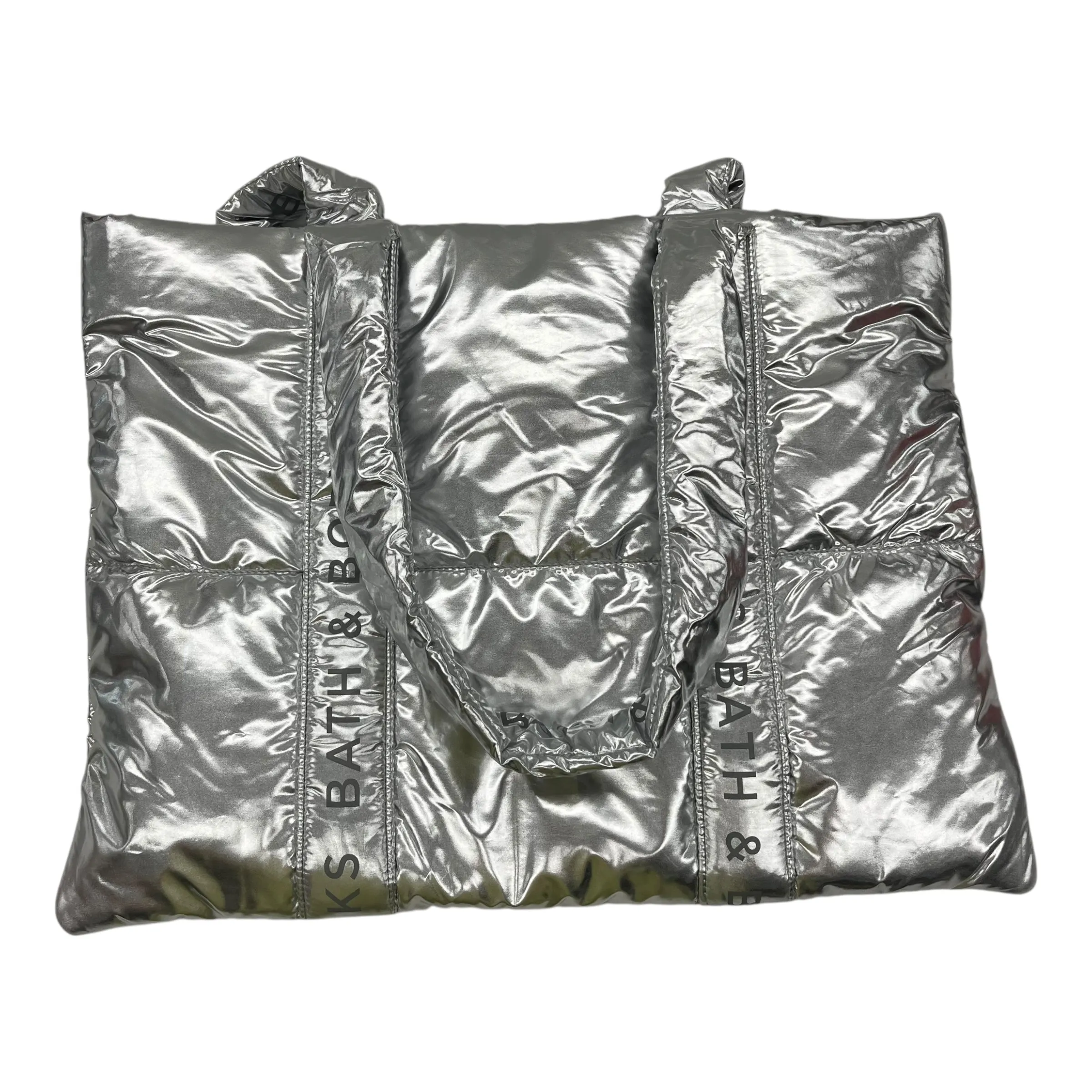 Tote By Bath And Body Works In Silver, Size:Large