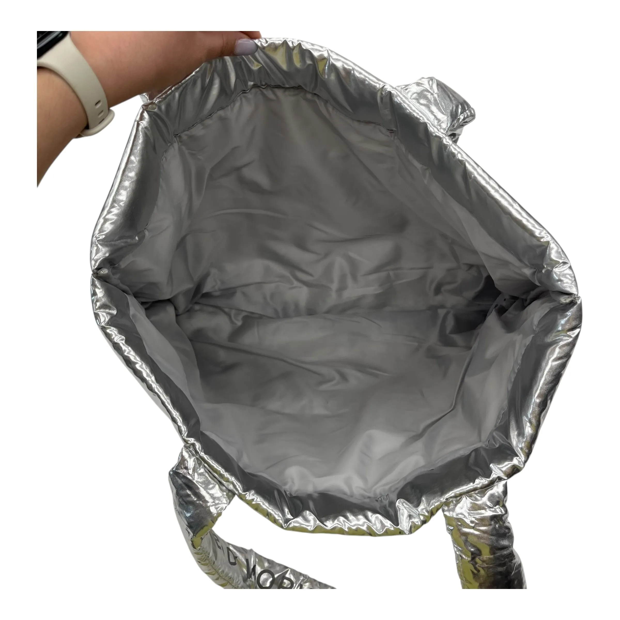 Tote By Bath And Body Works In Silver, Size:Large